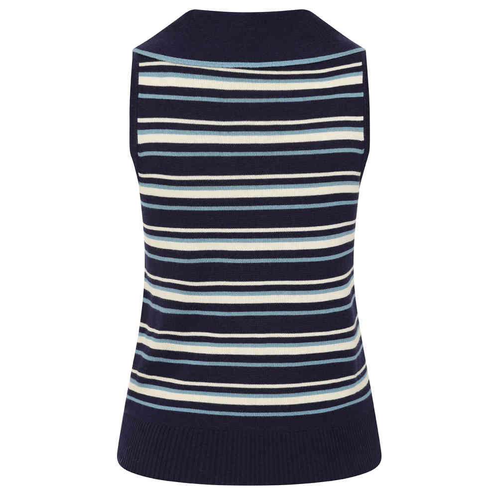 Banned - Maisie Striped Gebreide trui - Blauw